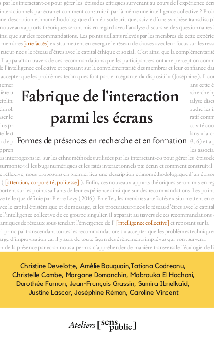 Repenser les formes de présence à l’heure des visio-conférences