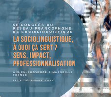 5e Congrès du Réseau Francophone de la Sociolinguistique